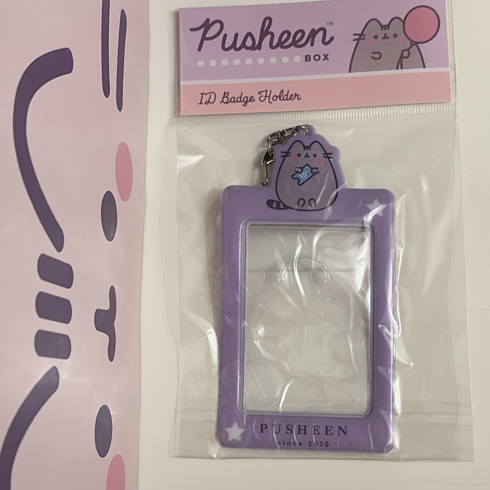 New Pusheen ID Badge Holder Exclusive from Pusheen Spring Box 2025 by CULTUREFLY